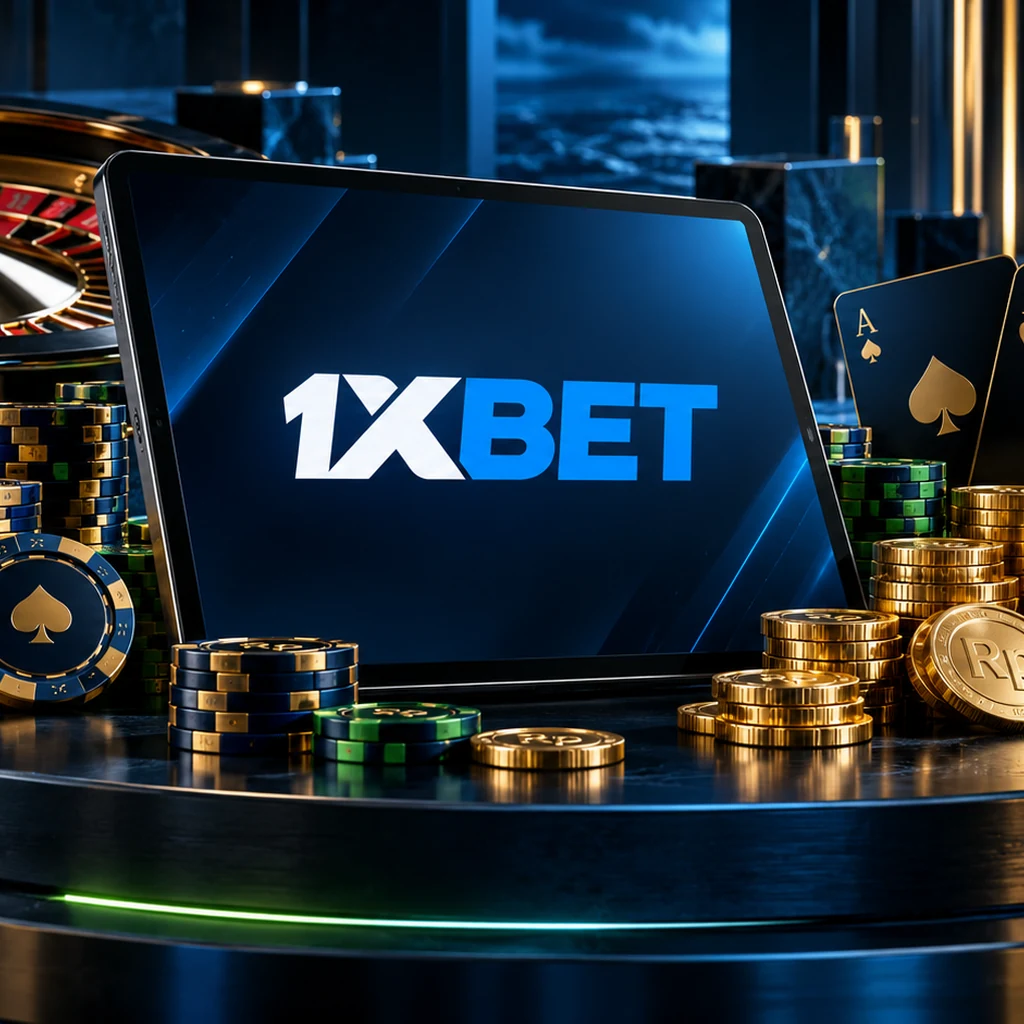 Library permainan kasino 1xBet dengan 5.000+ judul slot bertema buah, permata, dan candi emas
