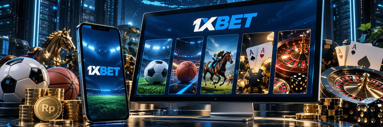 Infrastruktur server platform 1xBet dengan grafik uptime 99,7%