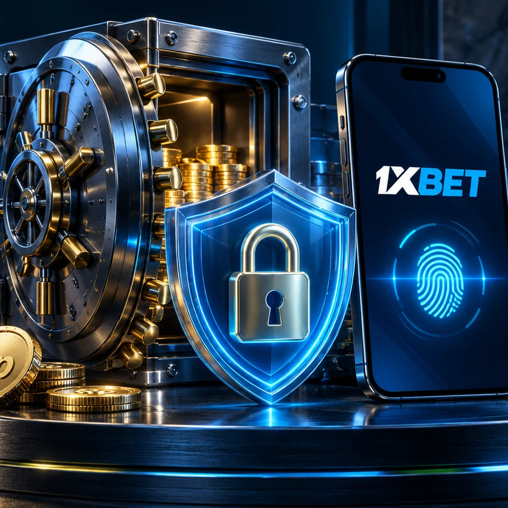 Keamanan dan perlindungan data 1xBet dengan gembok dan enkripsi TLS 1.3